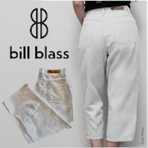 BILL BLASS Vintage High-Rise Easy Fit Denim Cropped Jeans (~28W)